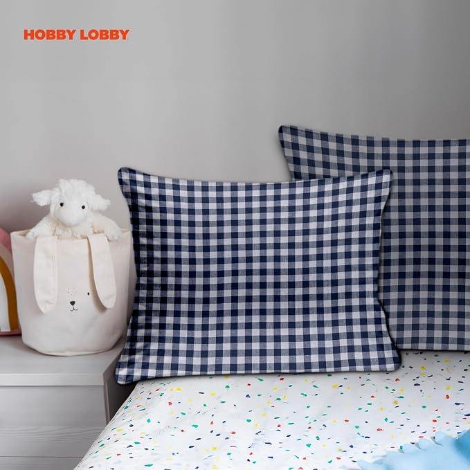 Hobby Lobby Blue Gingham Homespun Cotton Fabric, 1 Yard | Precut Fabric - Image 7