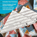 New Leaf Stitches Clearly Perfect Slotted Trimmer — Acrylic Quilting Ruler - Image 4