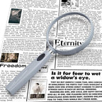Feosky Handheld Reading Magnifier, 10X Magnifier, 75mm Shatterproof Lens - Image 5