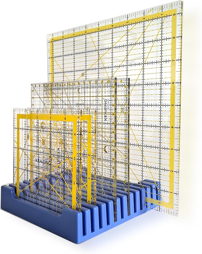 Storage Rack for Quilting Rulers, 12 Slot Ruler Holder Organizer and Storage by Unknown