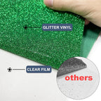 Green Glitter Heat Transfer Vinyl 12" x 8 ft HTV - Image 4