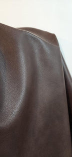 NAT Leathers | Cacao Brown Pebblegrain 2 Tone Fenice Soft Faux Vegan Leather PU - Image 7