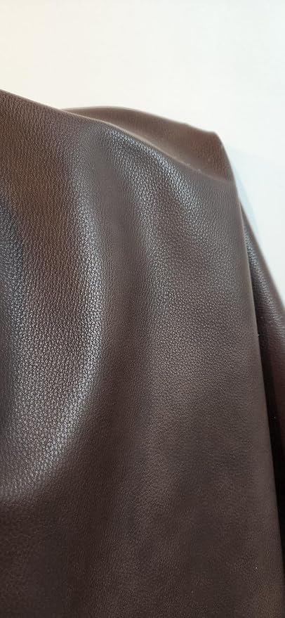 NAT Leathers | Cacao Brown Pebblegrain 2 Tone Fenice Soft Faux Vegan Leather PU - Image 7