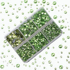 4000pcs Mixed Size Hot Fix Round Crystals Gems Glass Stones Hotfix Flat Back - Image 5