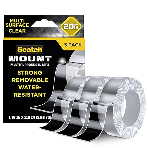 Scotch-Mount Multi-Purpose Gel Mounting Tape, 1 Roll, 1.18 in x 118 in by Unknown