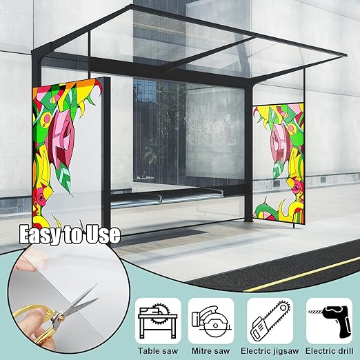Beeveer Polycarbonate Clear Plastic Sheet 2 Pcs 36" x 96" Flexible Sheet Panels - Image 6