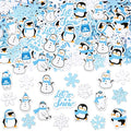 Whaline 500 Pcs Winter Foam Stickers Snowflake Snowman Penguin Bear Decals Self by Whaline