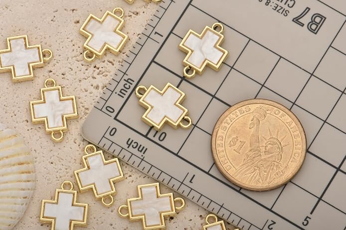 Pack of 20 Shell Charms Gold Plated Pendants Color Retention Pendants - Image 3