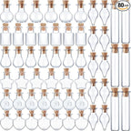 Geiserailie 80 Pieces Tiny Glass Bottles Spell Jars by Geiserailie