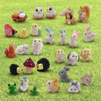 SparkleFab 30 Pcs Tiny Resin Animals to Hide Mini Forest Animals Figurines - Image 9
