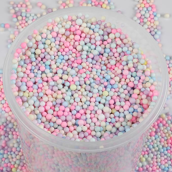 CCINEE 80000 Pieces Foam Balls Slime Supplies Colorful Foam Beads 2-3mm - Image 4