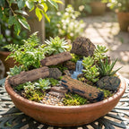 Warmtree Artificial Tree Stump Mini Garden Figurines Stumps Ornaments Miniature - Image 3