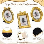 Vicenpal 3 Pcs Tiny Picture Ornate Frames 5 x 7 Inch Small Vintage Oval Picture - Image 3