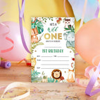 Wild One Birthday Invitations, 25 Double-Sided Invitation Cards - Image 6