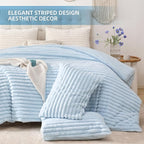 Smoofy Fluffy Queen Size Comforter Set 3 Pieces - Image 3