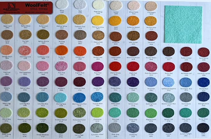 Rocking Red - Wool Felt Oversized Sheet - 35% Wool Blend - 1 12x18 inch Sheet - Image 3