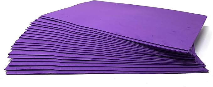 Allgala 20-Value-Pack EVA Foam Paper 8x12 Inch Sheets-Purple-CF85306 - Image 4