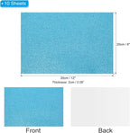 PATIKIL Light Blue Shiny EVA Glitter Foam Sheet 11 x 8 Inch 2mm Thick - Image 2
