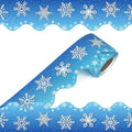 69 Feet Winter Snowflake Bulletin Board Borders, Scalloped Border Trim Holiday by Unknown