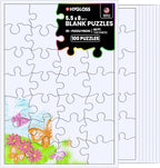 Hygloss 100 Blank Jigsaw Puzzles – 5.5 x 8 Inch, 28 Pieces Each – DYI Party by HyglossProductsInc