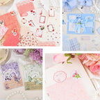 BESARME 480 Pcs Floral Scrapbook Paper Junk Journal Stickers Supplies 6 Spring - Image 5