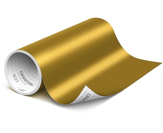 ORACAL 631 Matte Gold Vinyl Durable Roll Easy to Weed Permanent Adhesive Craft by Orafol