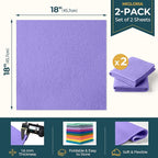 Felt Fabric Sheet 18 x 18 Inch, 1.6mm Thick | Soft and Flexible Nonwoven - Image 2