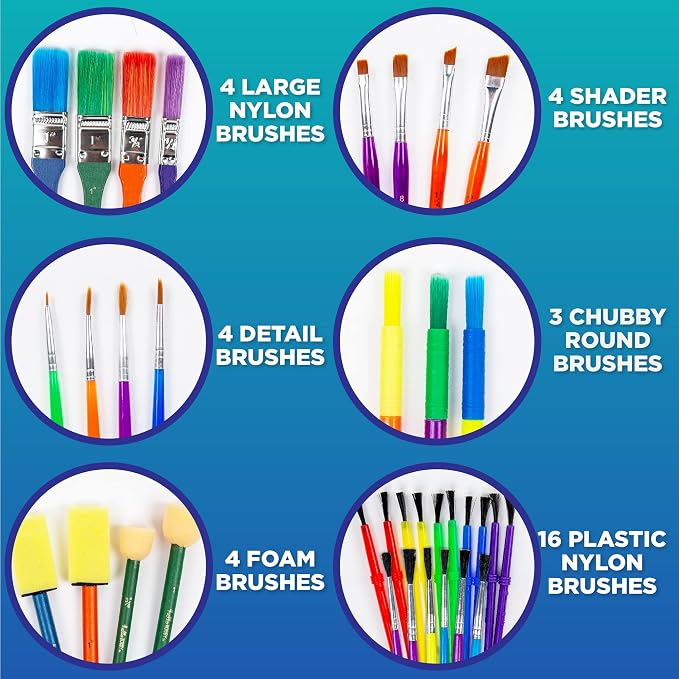 Horizon Group USA Paint Brushes -35 All Purpose Paint Brushes Value Pack – - Image 3