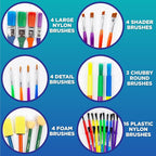 Horizon Group USA Paint Brushes -35 All Purpose Paint Brushes Value Pack – - Image 3