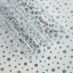 Transparent Waterproof PVC Vinyl 10 Pcs 8.3 x 11.8 inches Iridescent Shine by XHTFauxLeather