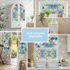 ADD.HERES Window Privacy Film, Stained Glass Decorative Static Cling, Removable - Image 3