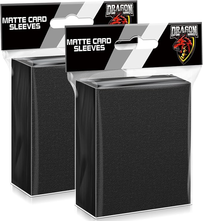 200 Counts Black Card Sleeves Top Loaders by Kitoyz