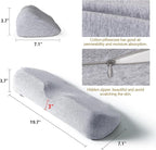 Cervical Neck Pillows for Pain Relief Sleeping, Memory Foam Neck Bolster Pillow - Image 7