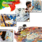 Golden Maple Palette Knife Painting Stainless Steel Spatula Palette Knife Oil - Image 5