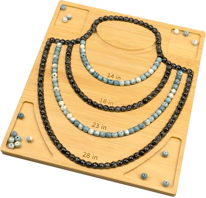 Petoysoso Bead Board for Jewelry Making, Bamboo Necklace Making Supplies - Image 4