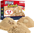 FURWEY 6.6lbs Play Sand, Natural Brown Sensory Sand, Suitable by FURWEY