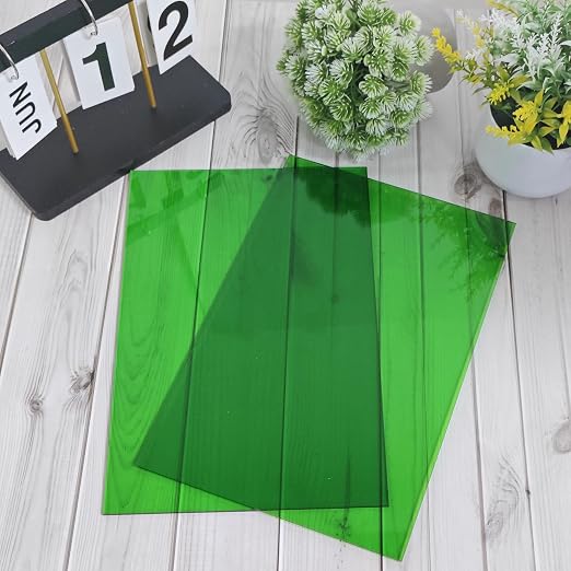 Translucent Green Acrylic Sheets 8*12 inch 1/8" Thick Red Transparent Cast - Image 4