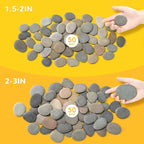 Simetufy 100pcs 1.5-3in River Rocks - Image 3