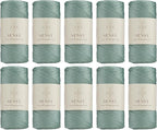 10 Skeins of Sensy Premium 2mm 251 Yards Polyester Rope 100% Polypropylene Cord by SSENSY