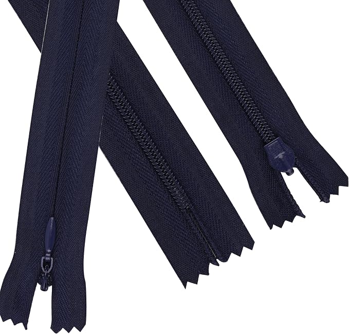 YAKA 20pcs Navy Blue Nylon Invisible Zippers Tailor Sewing Tools Garment - Image 3