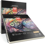 ARTEZA Mixed Media Sketchbook, 11x14 Inches – 2-Pack, 60 Spiral-Bound Sheets - Image 4