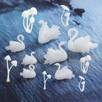 Woohome 14 PCS 3D Jewelry Making Supplies Resin Mould Filler, Mini Swan by Woohome