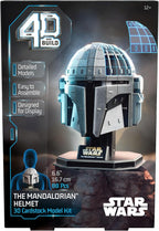 4D Build, Star Wars Mandalorian Helmet 3D Model Kit, Star Wars Collectibles & - Image 7