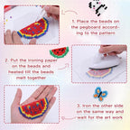 Quefe Fuse Beads Kit 36000 Pcs 72 Colors 2.6mm Mini Beads Craft Kit Including - Image 6