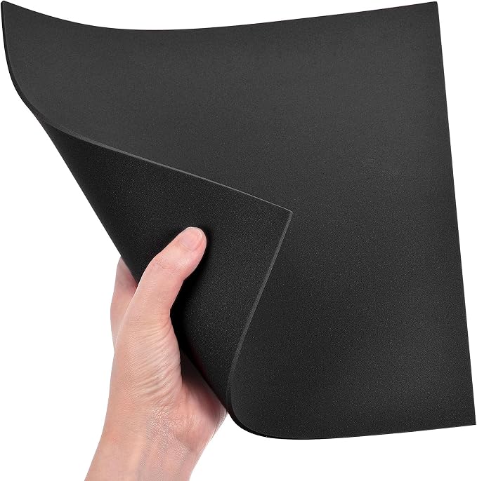 uxcell Black EVA Foam Sheets 10 x 10 Inch 3mm Thickness - Image 5