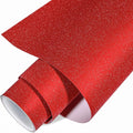 VINYL FROG Shimmer Adhesive Vinyl 12"x60" Red Glitter Craft Permanent Vinyl by VINYLFROG