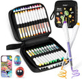 Ohuhu Acrylic Paint Markers Brush Tip: 48 Pack Automatic Ink Control Acrylic by Ohuhu