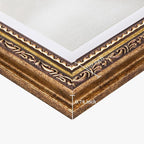 eletecpro 12x12 Vintage Picture Frame, Glass Cover, Bronze Gold, Wall Mount - Image 5
