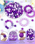 FIVEIZERO 160PCS 15mm Round Silicone Beads, Wear-resistant, Easy-clean - Image 3