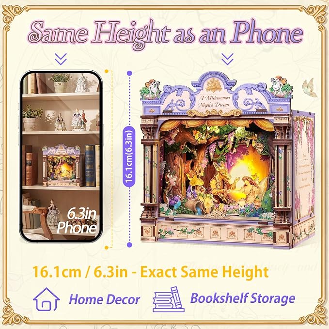 CUTEBEE DIY Miniature House Kit, 3D Wooden Puzzle - Image 4